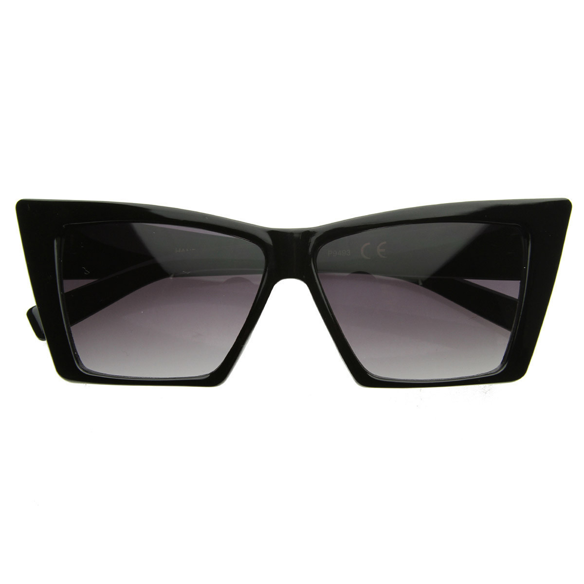 High Pointed Cat Eye Sunglasses Sharp Geometric Square Frame Cateyes - 8449 - Tortoise