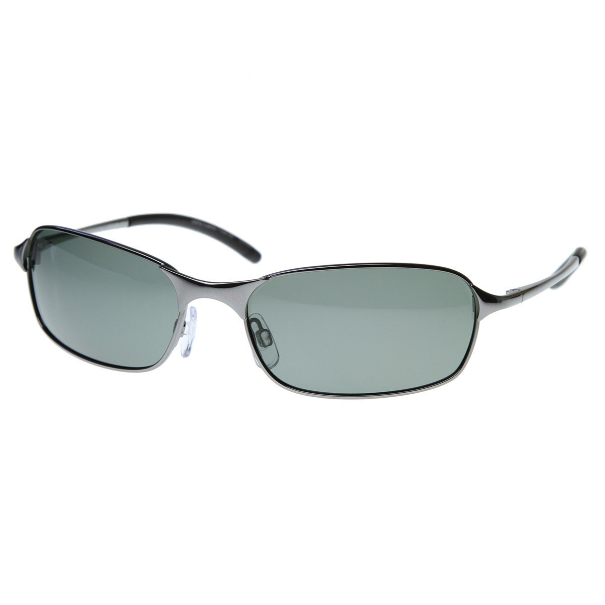 Polarized Thin Wire Frame Metal Sunglasses - 8321 - Silver