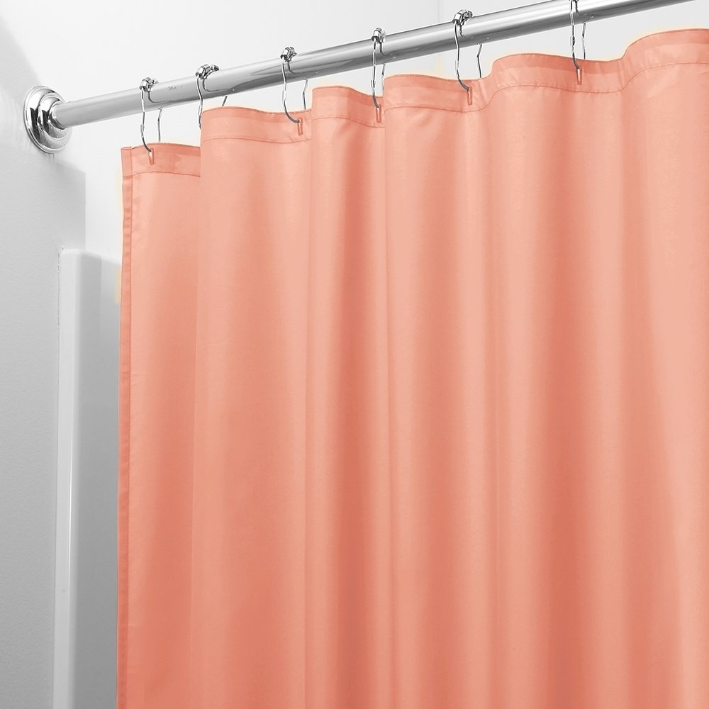 Heavy-Weight Magnetic Shower Curtain Liner - Peach