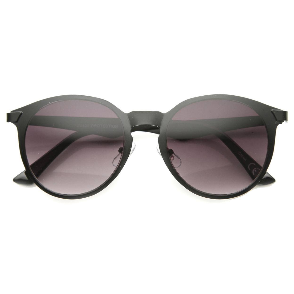 Womens Cat Eye Sunglasses With UV400 Protected Gradient Lens 9820 - Gunmetal / Lavender
