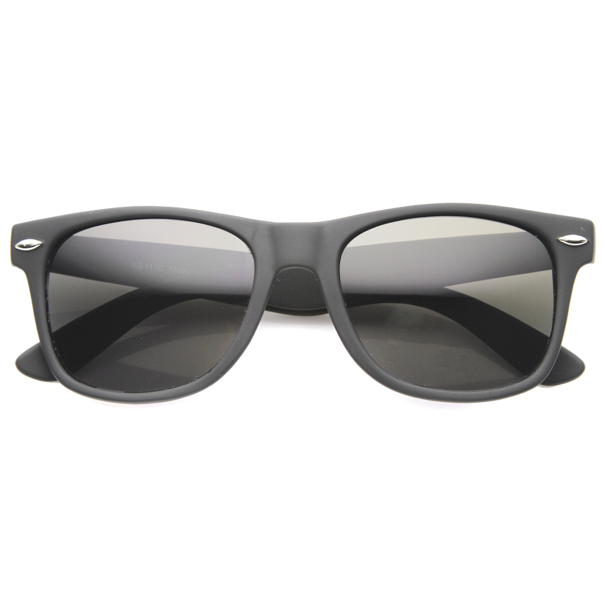 Mens Horn Rimmed Sunglasses With UV400 Protected Composite Lens 9933 - Tortoise / Smoke