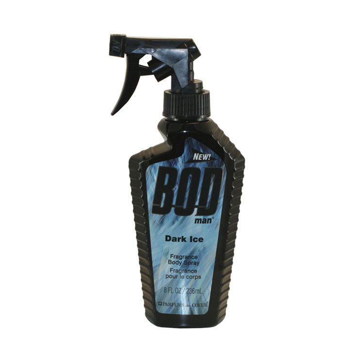 Bod Man Dark Ice Cologne By Parfums De Coeur For Men Fragrance Body Spray 8.0 Oz / 236 Ml