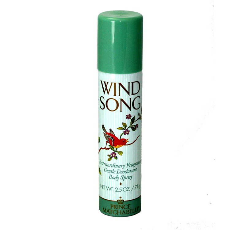 Wind Song By Prince Matchabelli For Women Deodorant Body Spray 2.5 Oz / 75 Ml