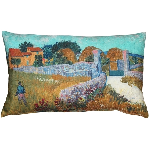 Pillow Decor - Van Gogh Farmhouse In Provence Throw Pillow