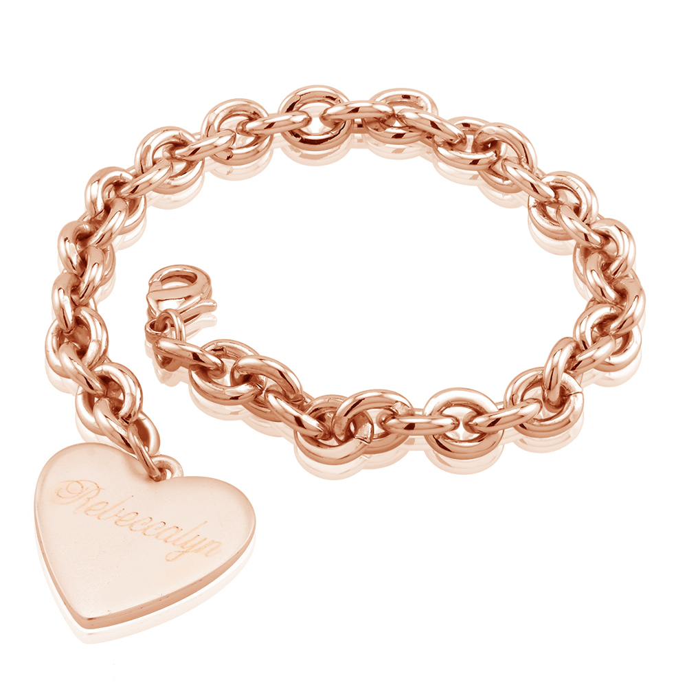 Personalized Inspired 18kt Gold Charm Bracelet