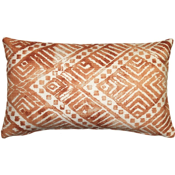 Pillow Decor - Tangga Orange Throw Pillow 12X20