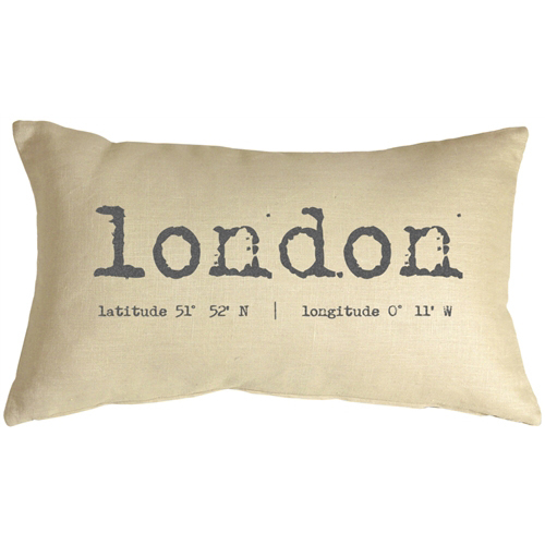 Pillow Decor - London Coordinates 12x19 Throw Pillow