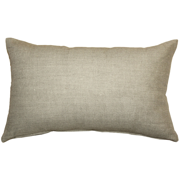 Pillow Decor - Tuscany Linen Natural 12x19 Throw Pillow