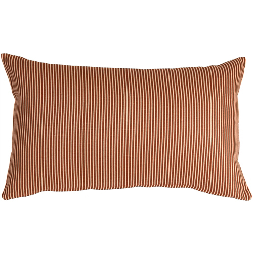 Pillow Decor - Ticking Stripe Sienna 12x19 Throw Pillow