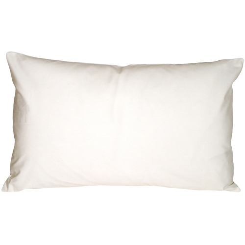 Pillow Decor - Caravan Cotton White 12x19 Throw Pillow