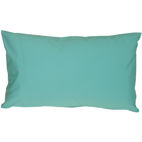 Pillow Decor - Caravan Cotton Turquoise 12x19 Throw Pillow