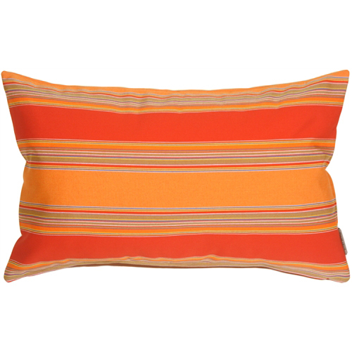 Pillow Decor - Sunbrella Bravada Salsa 12x19 Outdoor Pillow