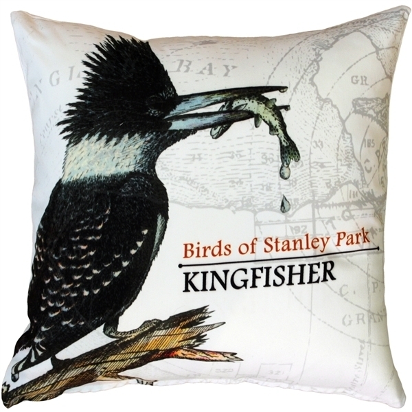 Pillow Decor - Kingfisher Bird Pillow 18X18