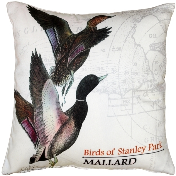 Pillow Decor - Mallard Bird Pillow 18X18