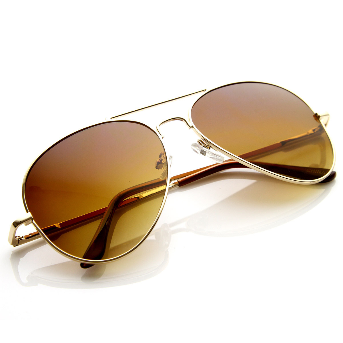 Classic Metal Aviator Sunglasses W/ Spring Temples - 3-Pack