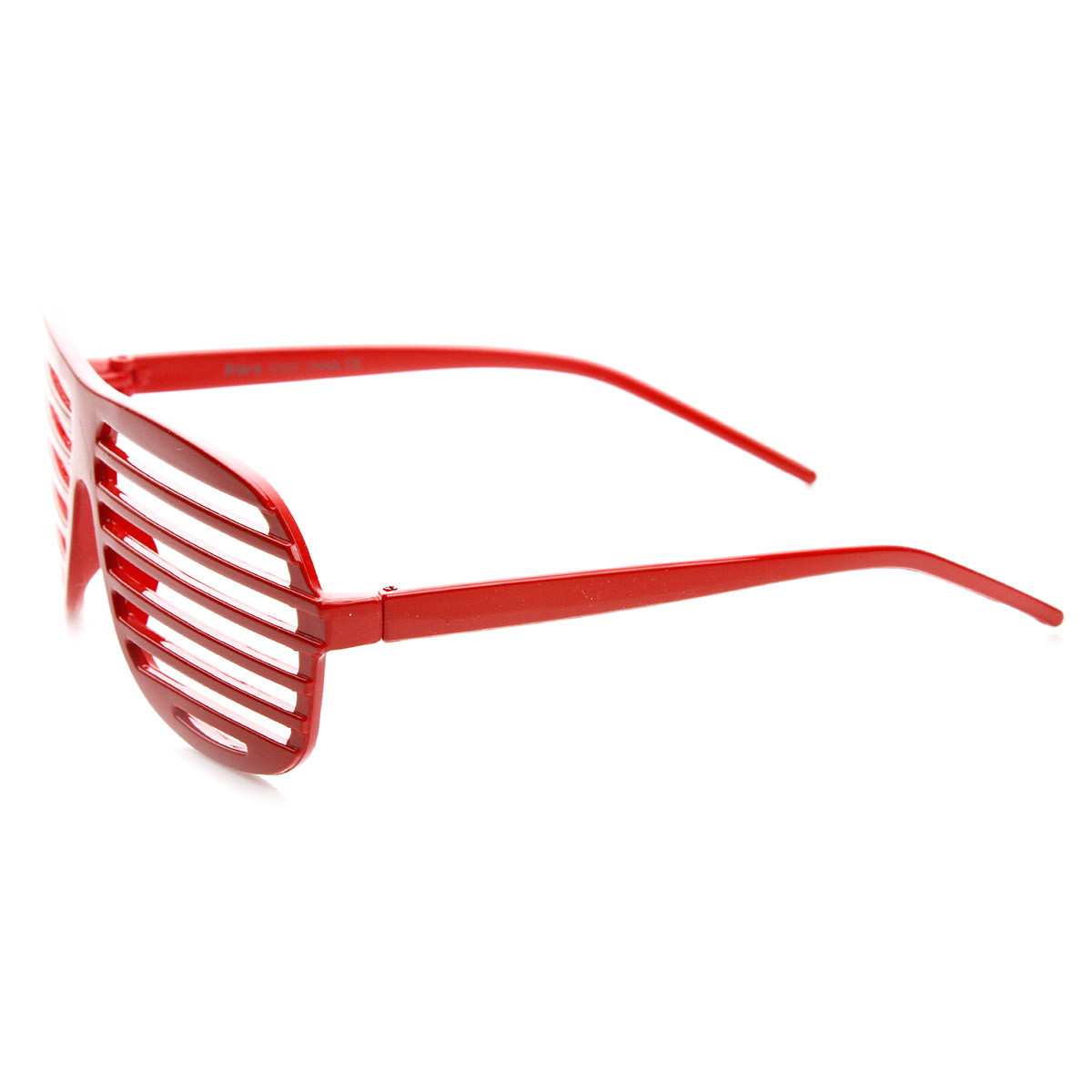 Shutter Shades Venetian Blind Stronger Kanye Novelty Glasses - Silver
