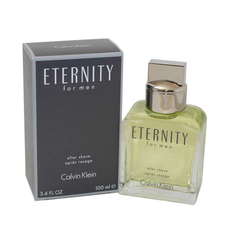 ETERNITY By Calvin Klein For Men AFTERSHAVE 3.4 Oz / 100 Ml