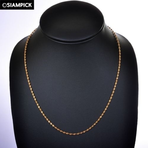 18k Yellow Gold Filled 2MM Rope Chain