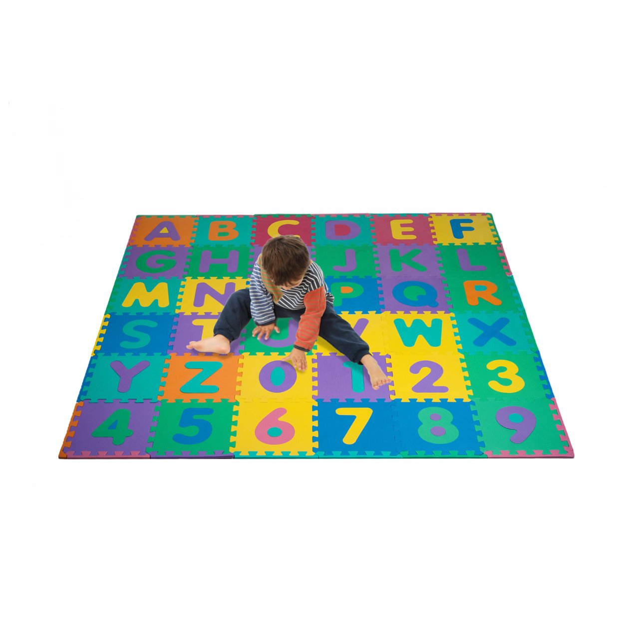 Kids’ Alphabet & Number Foam Floor Tile Puzzle Mat