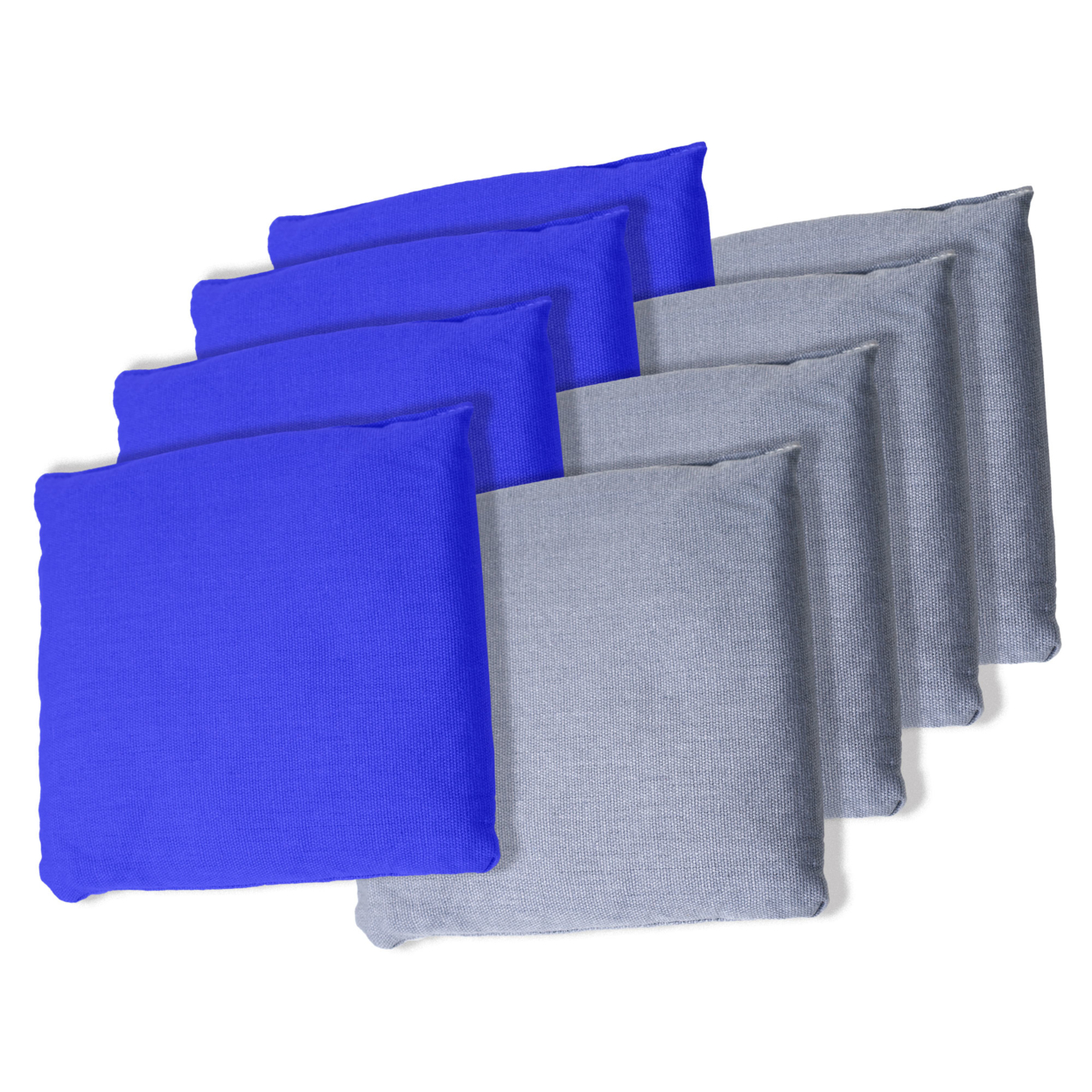 Blue And Grey Cornhole Bags, Set Of 8