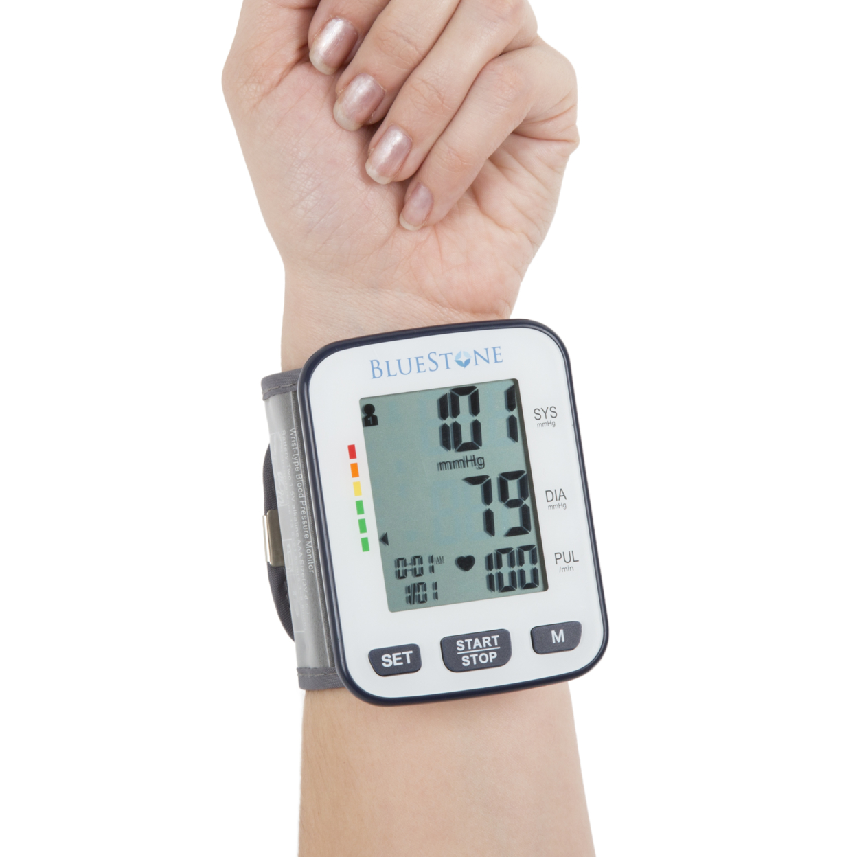 Bluestone Automatic One Touch Wrist Blood Pressure Monitor Battery Operated