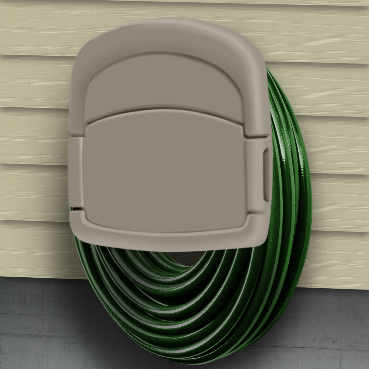 Wall Mounted Garden Hose Storage Caddy - 150-Foot Capacity For Standard 5/8 Outdoor
