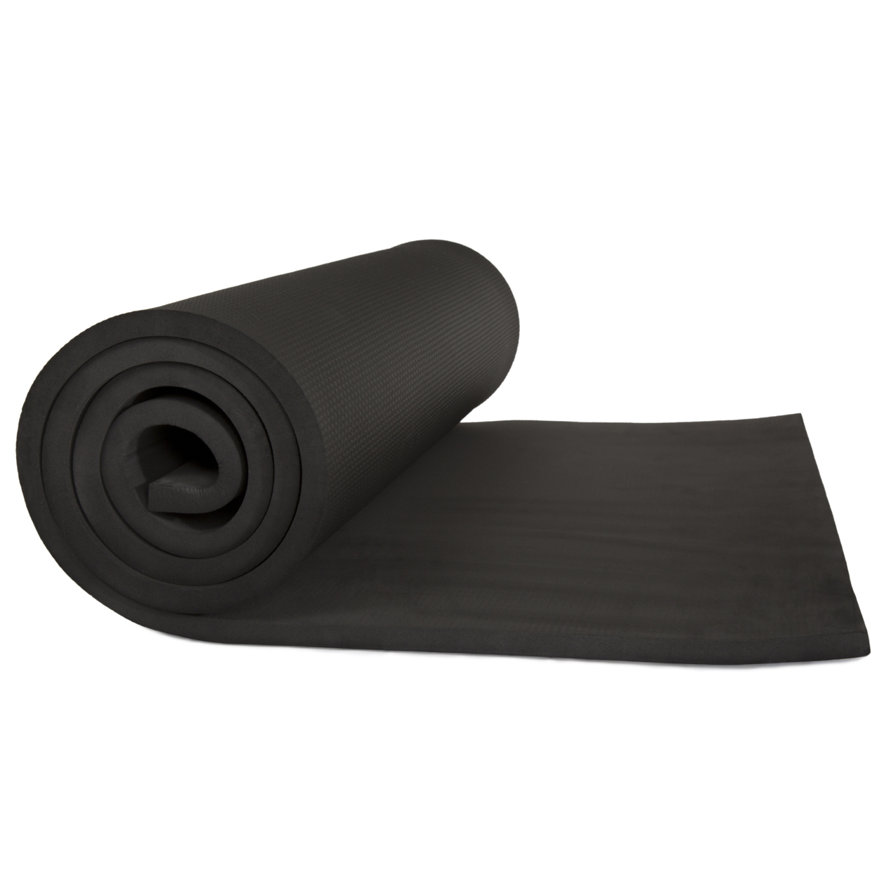 Wakeman Fitness Thick Foam Exercise Yoga Mat - 72 X 24 X .50 Inches Roll Up For Easy Travel