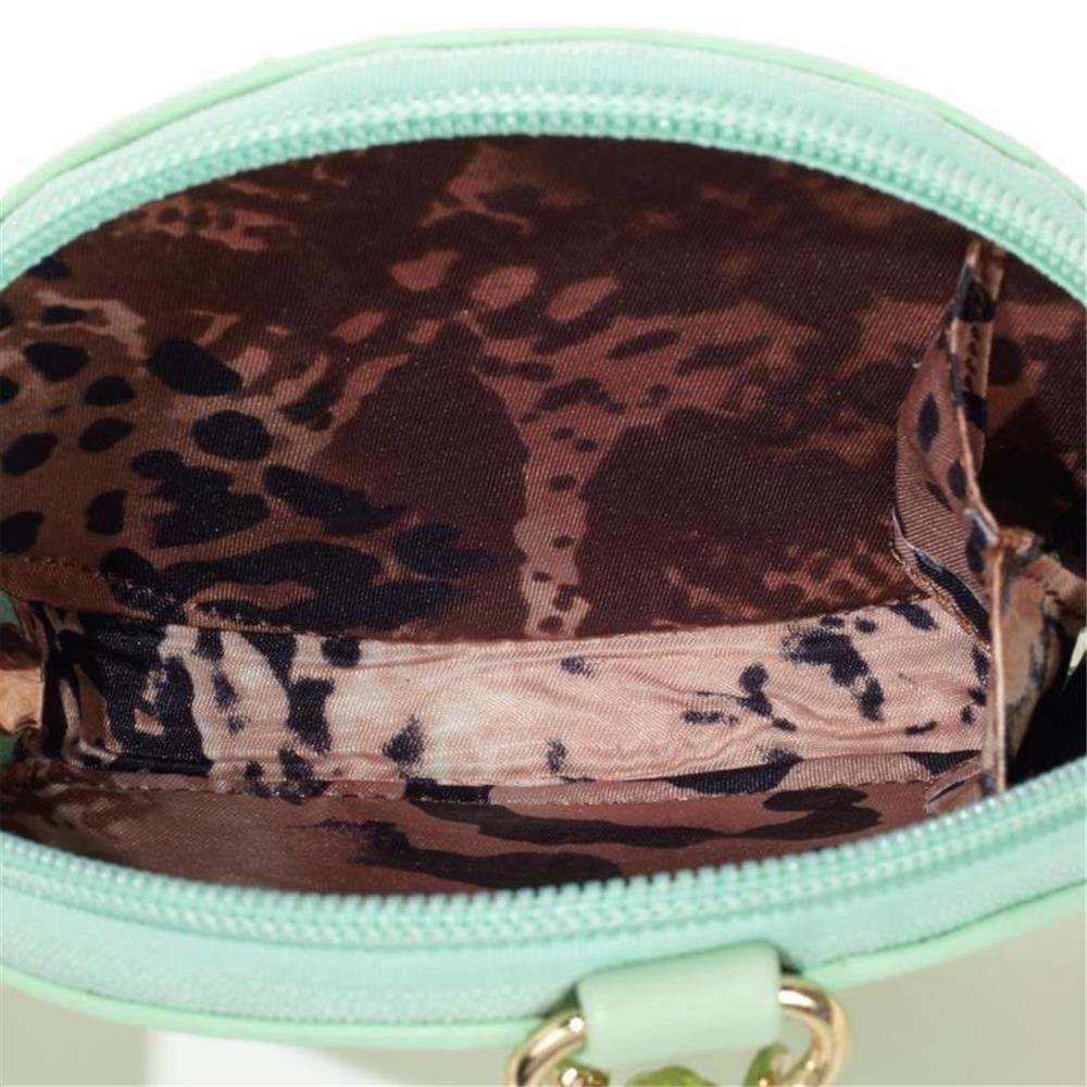 Sharif Hibiscus Flower Zip Coin Purse Keychain Bag Charm Wallet Womens Glitter Green Clucth Handbag Case 414069