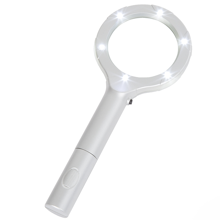 Stalwart 6 LED 4x Handheld Magnifying Glass