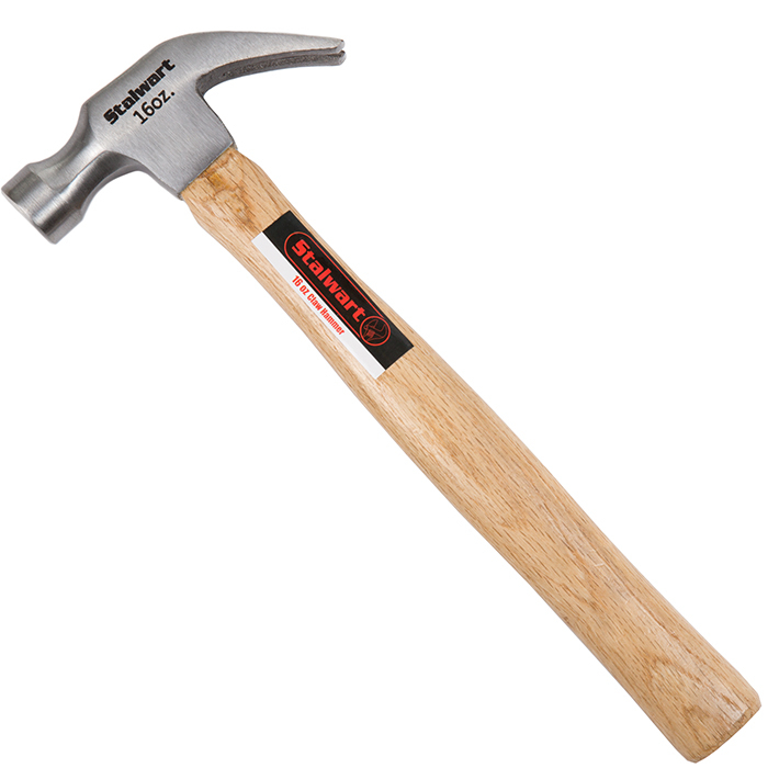 Stalwart 16 Oz Natural Hardwood Claw Hammer 13 Inch