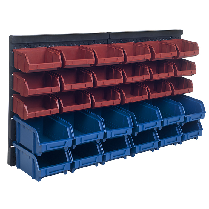 Storage Drawers-30 Compartment Wall Mount Organizer Bins- Easy Access Crafts