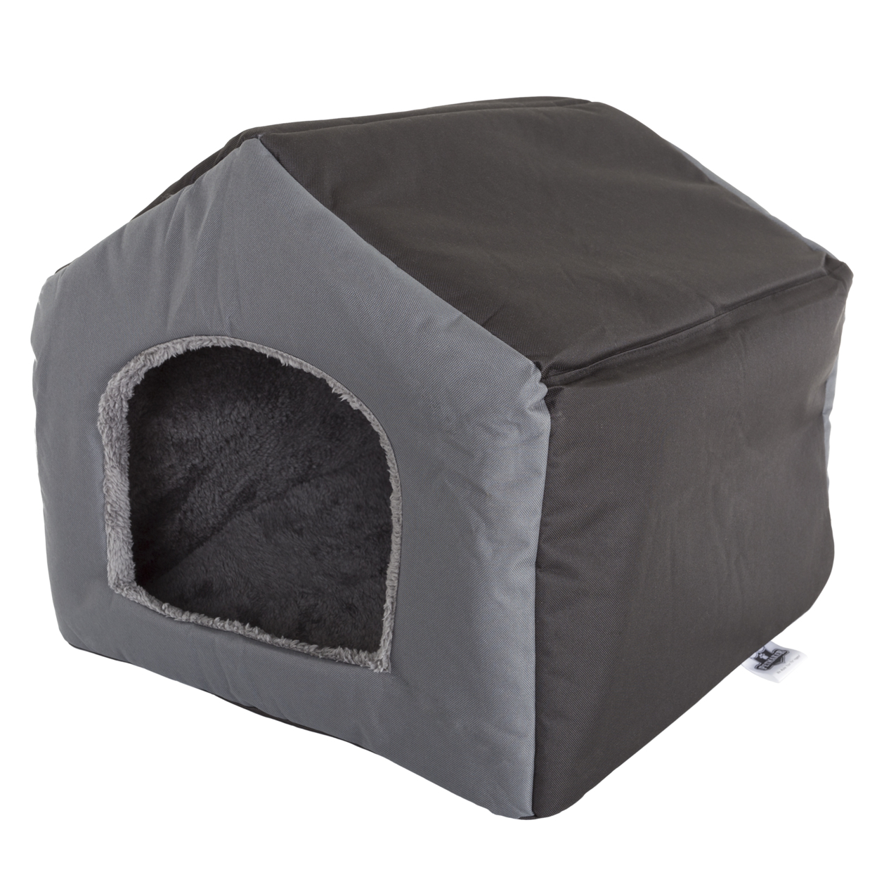 PETMAKER Cozy Cottage House Shaped Pet Bed Gray 19x18.5x17