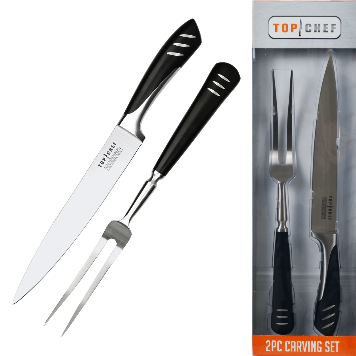 Top Chef Stainless Steel Carving Set - 2 Pieces