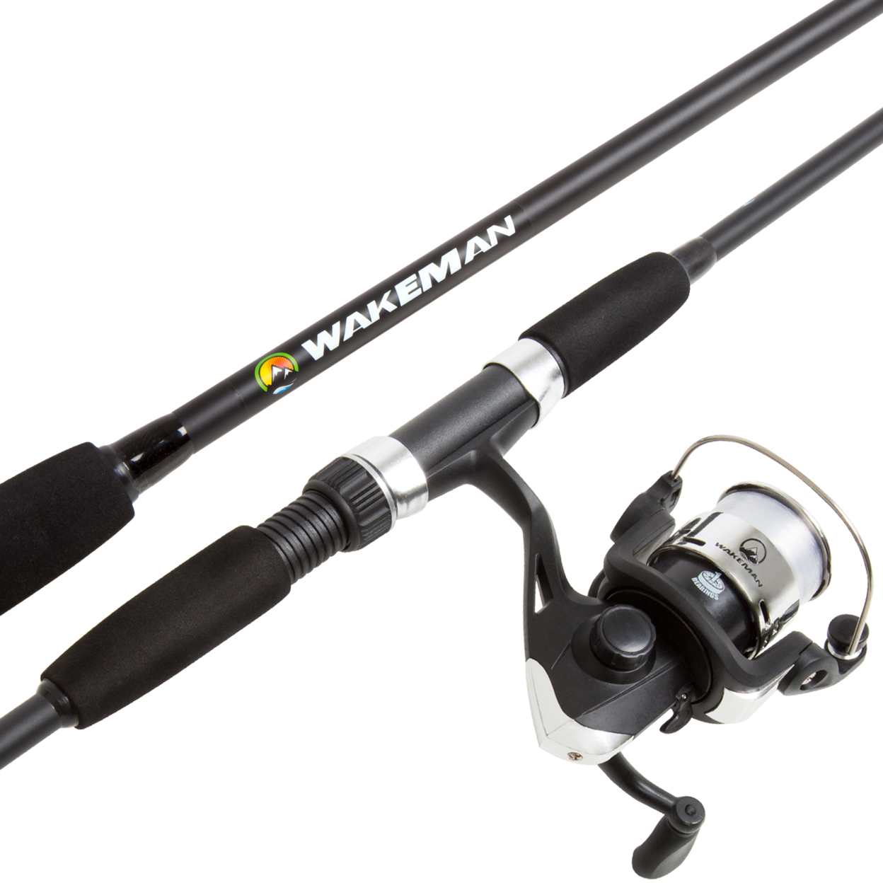 Wakeman Swarm Series Spinning Rod And Reel Combo - Blackout