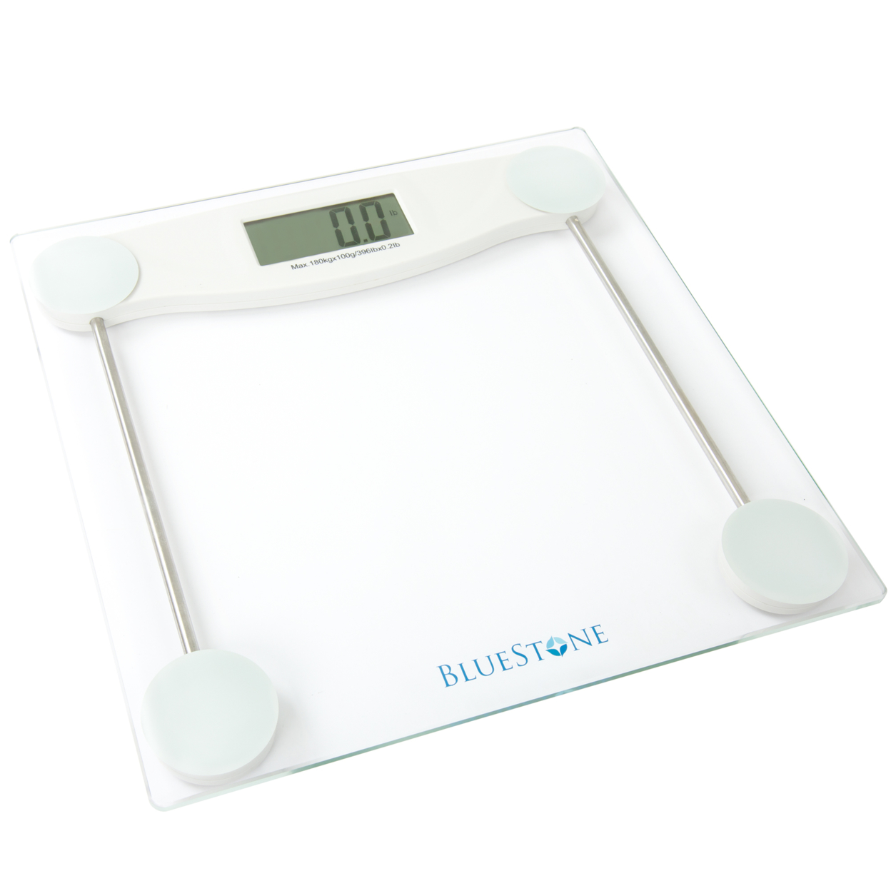 Digital Body Weight Bathroom Scale, Cordless Battery Operated Large LCD Display For Health
