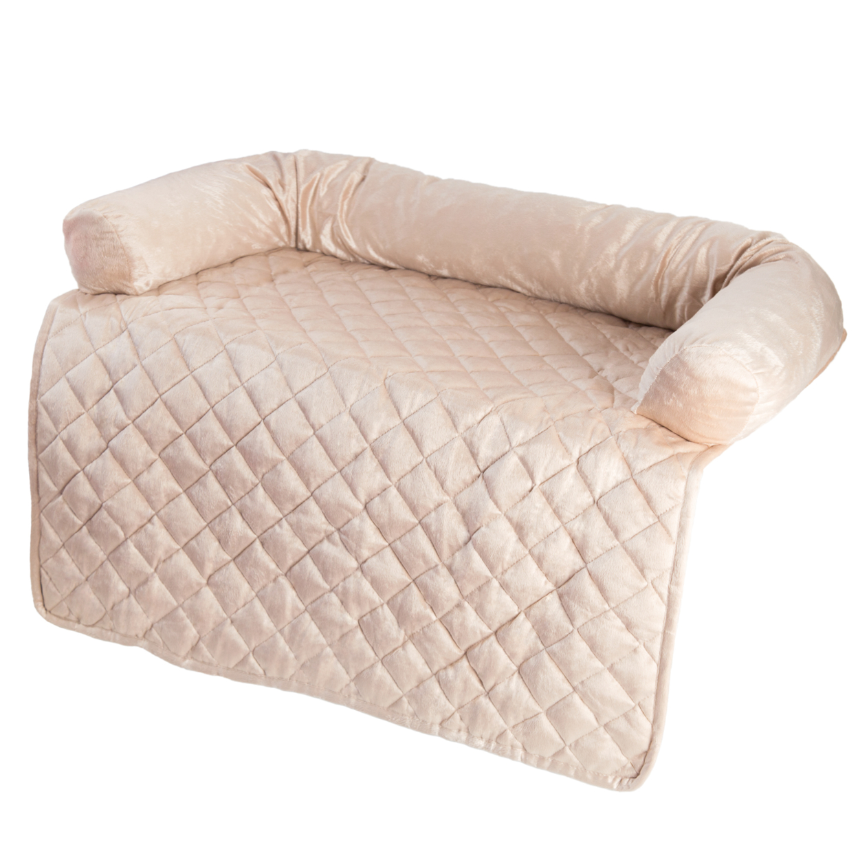 PETMAKER Furniture Protector Pet Cover With Bolster - Beige 35 X 35