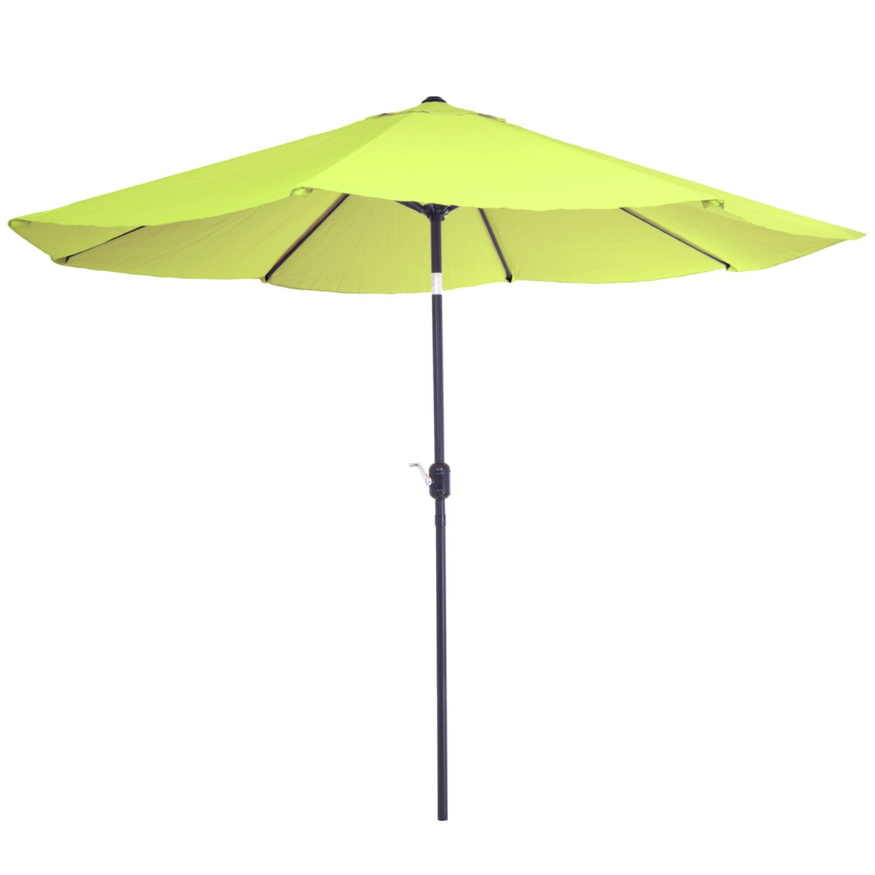 Pure Garden 10 Foot Aluminum Patio Umbrella With Auto Tilt-Lime Green