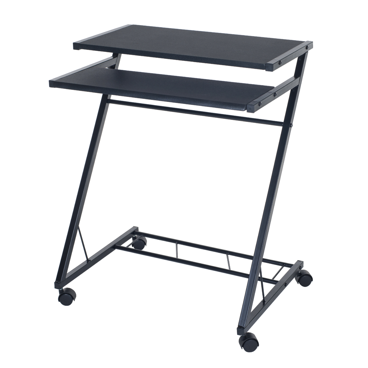 Mobile Rolling Cart Compact Computer Desk
