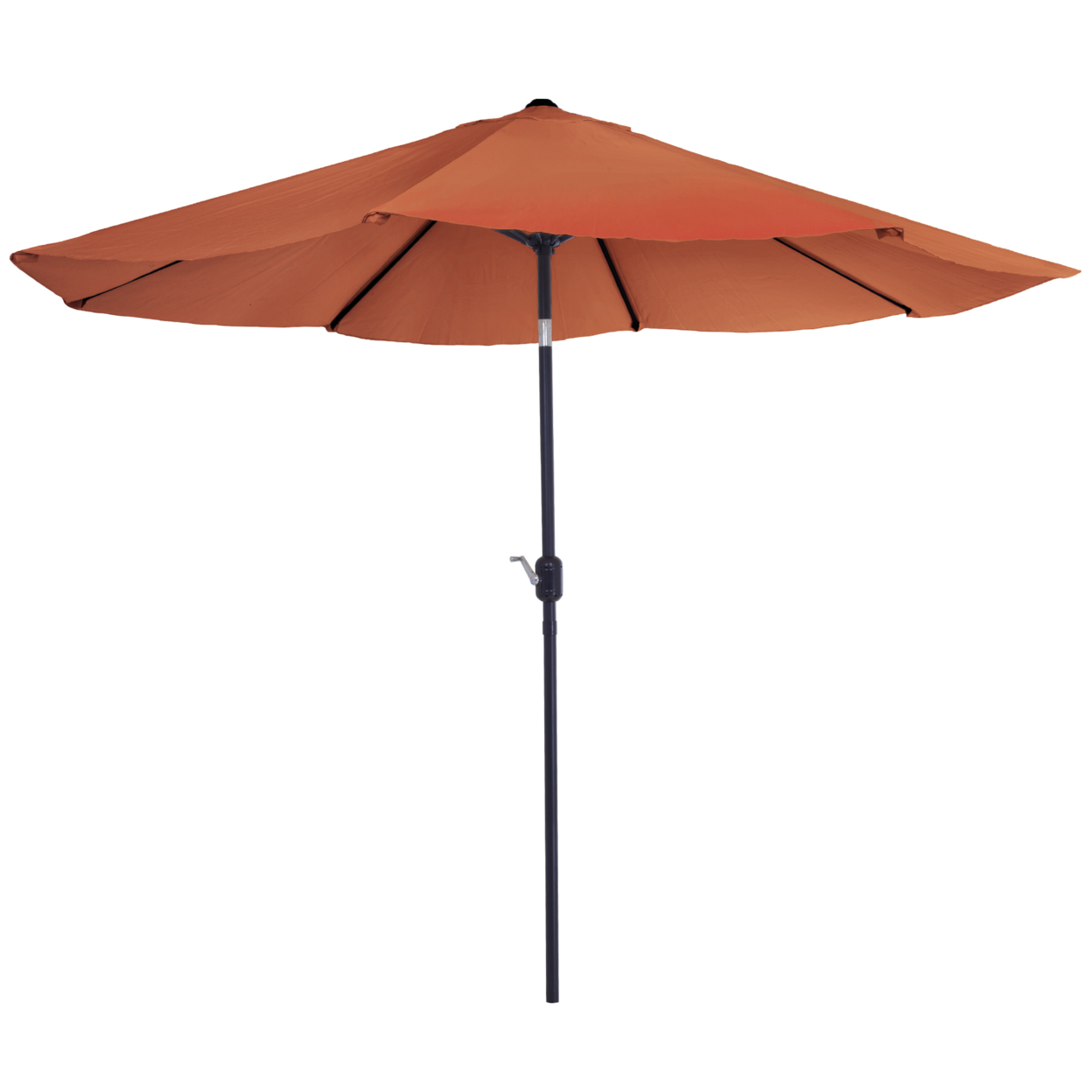 Pure Garden 10 Foot Aluminum Patio Umbrella With Auto Tilt-Terracotta
