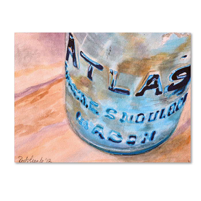 Jennifer Redstreake 'Atlas Jar' 14 X 19 Canvas Art