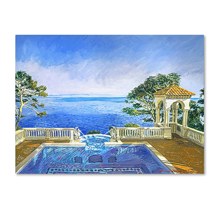David Lloyd Glover 'Cap Martin, Monaco' 14 X 19 Canvas Art