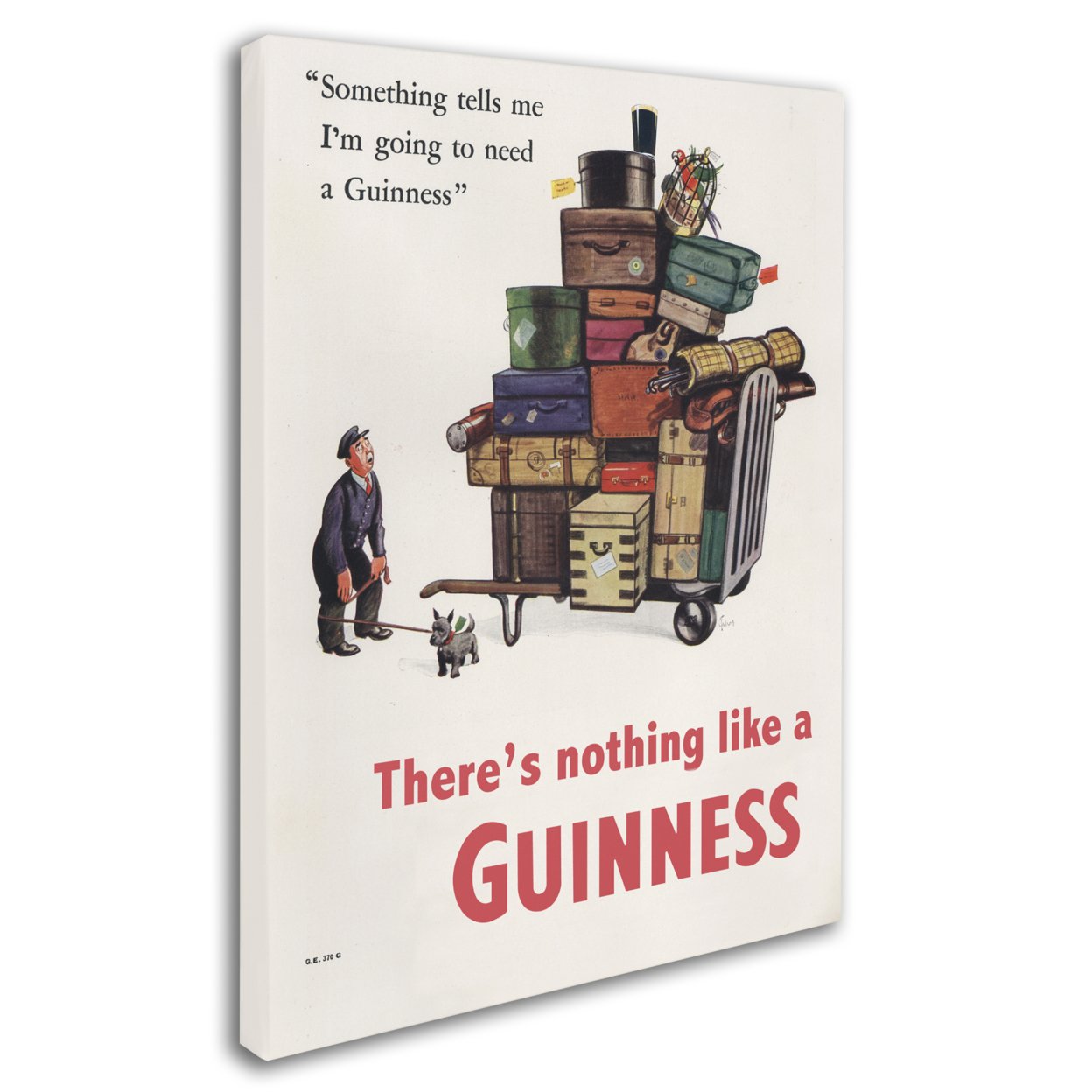 Guinness Brewery 'There's Nothing Like A Guinness II' 14 X 19 Canvas Art
