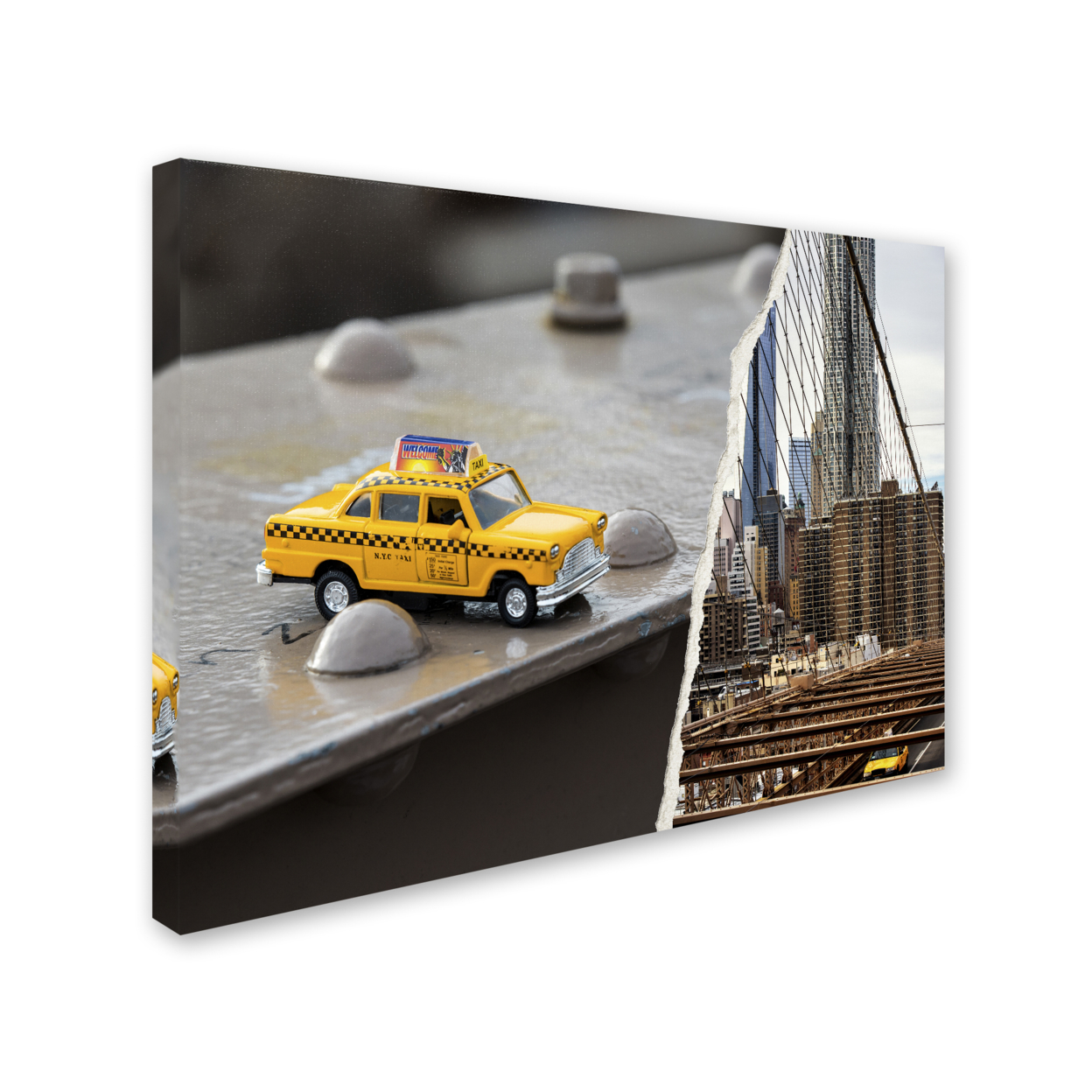 Philippe Hugonnard 'NYC Taxi' 14 X 19 Canvas Art