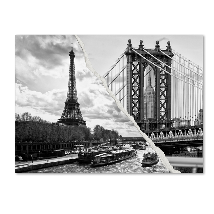Philippe Hugonnard 'Crossing The River' 14 X 19 Canvas Art