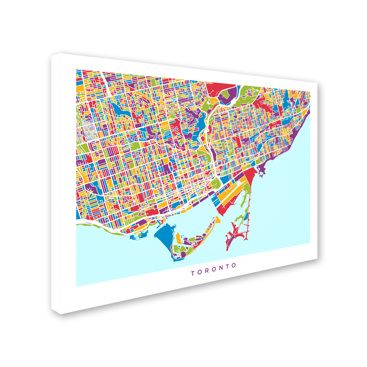 Michael Tompsett 'Toronto Street Map III' 14 X 19 Canvas Art