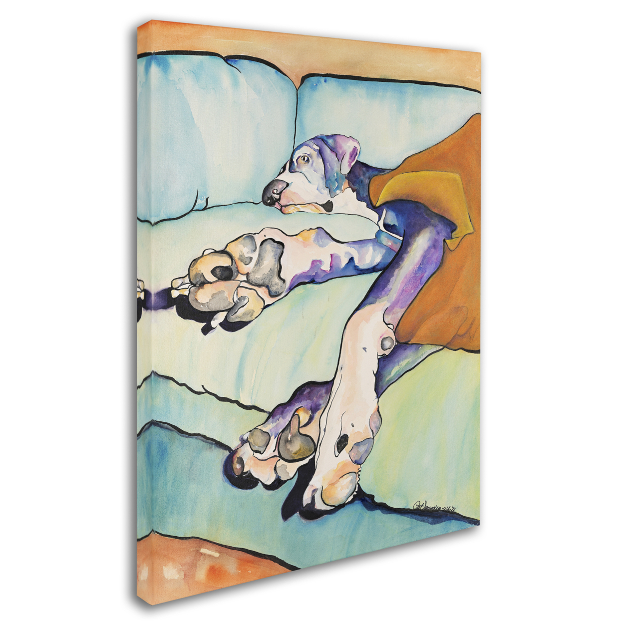 Pat Saunders-White 'Sweet Sleep' 14 X 19 Canvas Art