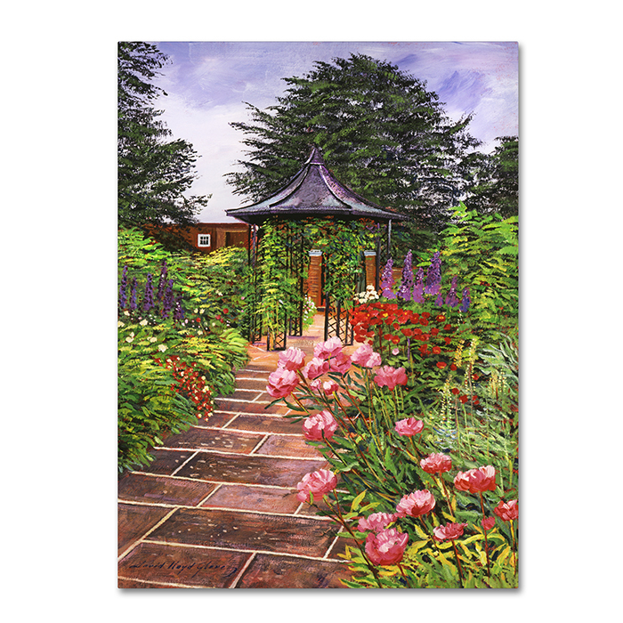 David Lloyd Glover 'Carrington Garden' 14 X 19 Canvas Art