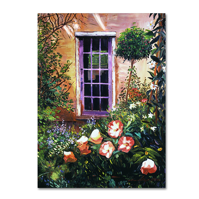 David Lloyd Glover 'Tuscany Villa Garden' 14 X 19 Canvas Art