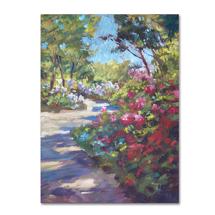 David Lloyd Glover 'Arboretum Garden Path' 14 X 19 Canvas Art