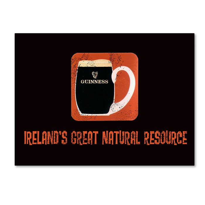 Guinness Brewery 'Ireland's Great Natural Resource' 14 X 19 Canvas Art